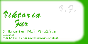 viktoria fur business card